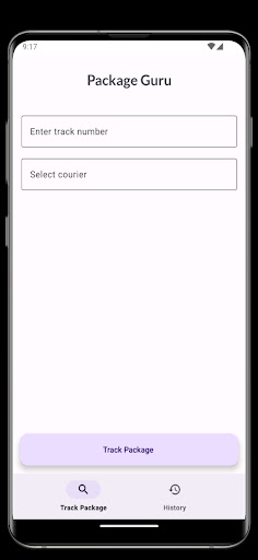 Package Guru Package Tracker
