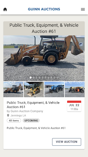 Android application Guinn Auction Company screenshort