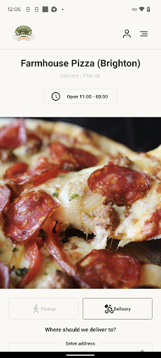 Android application Farmhouse Pizza Brighton screenshort