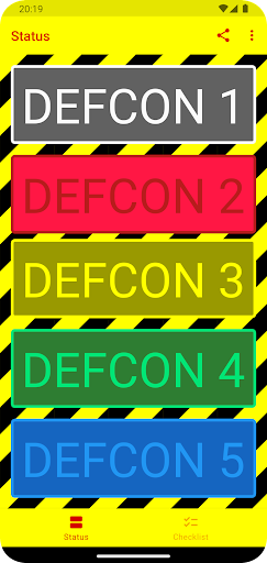 Android application MyDEFCON screenshort
