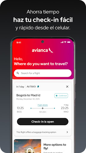 Screenshot of avianca