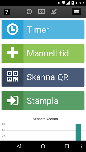 Android application Seven Time screenshort
