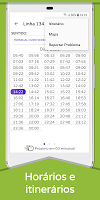 screenshot of Public Bus Timetable Campinas
