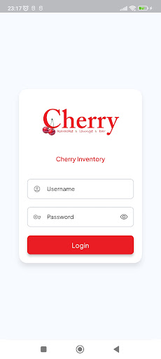 Android application Cherry Inventory screenshort