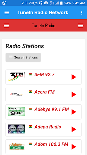 Android application World Radio Stations screenshort