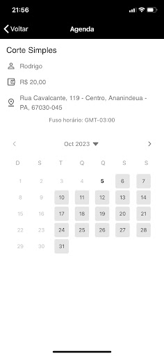 Barbearia Rodrigo Visual Screen 3
