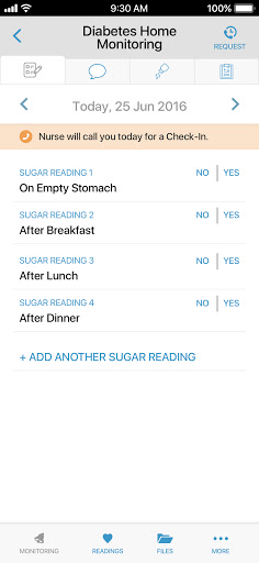 Android application Reya Patient App screenshort