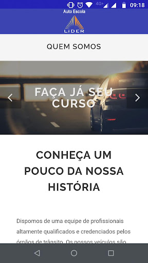 Autoescola Lider Screen 2