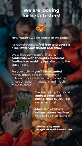 Android application Outdoor Aficionados screenshort
