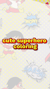 little superhero coloring