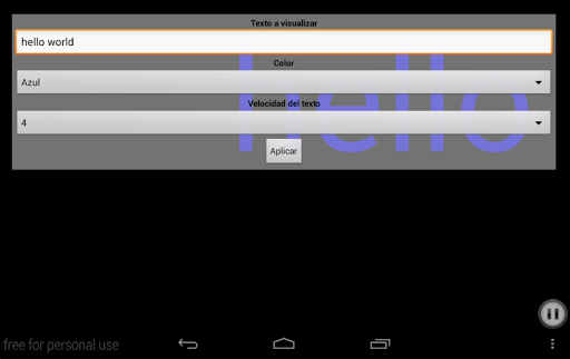Android application Full Screen Messages screenshort