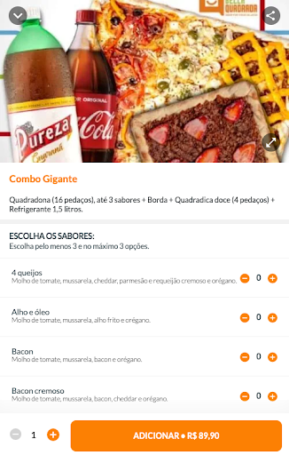 Pizzaria Bella Quadrada Screen 2