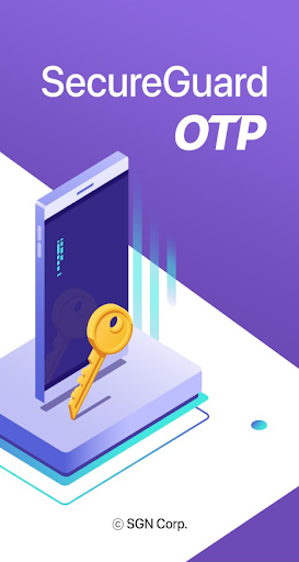 Android application SecureGuard OTP V2.0 screenshort