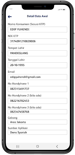 Sandia Dana Syariah Screen 3
