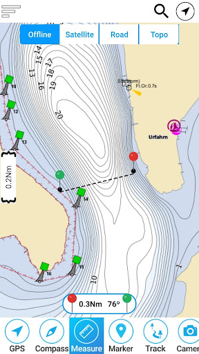 Chiemsee Offline GPS Chart Screen 2