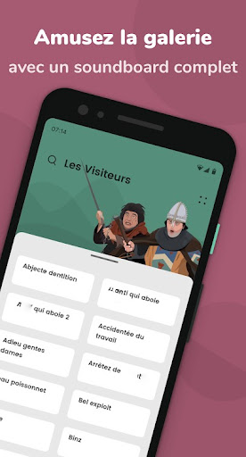 Android application La Soundbox Les Visiteurs screenshort