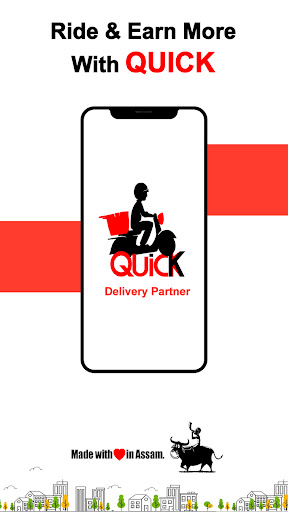 Android application Quick Delivery partners screenshort
