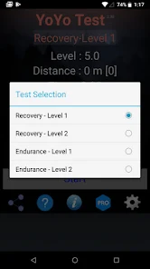 Yo Yo Intermittent Test Google Play のアプリ