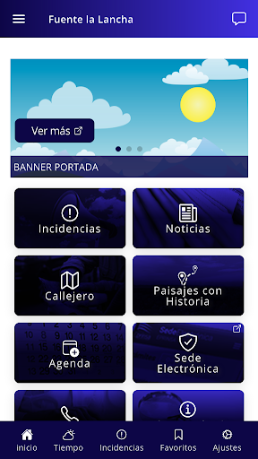 Android application Fuente La Lancha screenshort