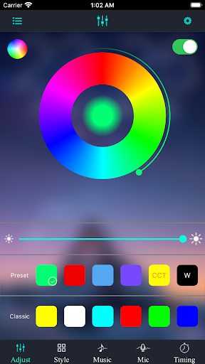 Screenshot of loutsLamp