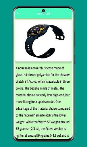 Android application Xiaomi Watch s1 Active Guide screenshort