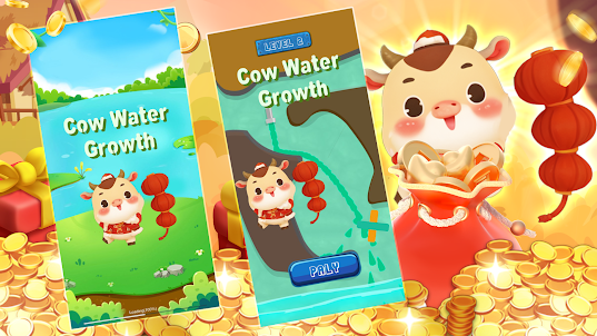 Crescimento de água de vaca