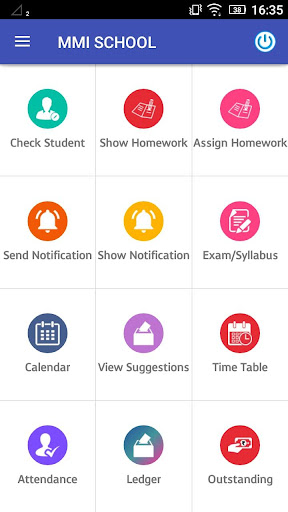Android application MMI SCHOOL screenshort