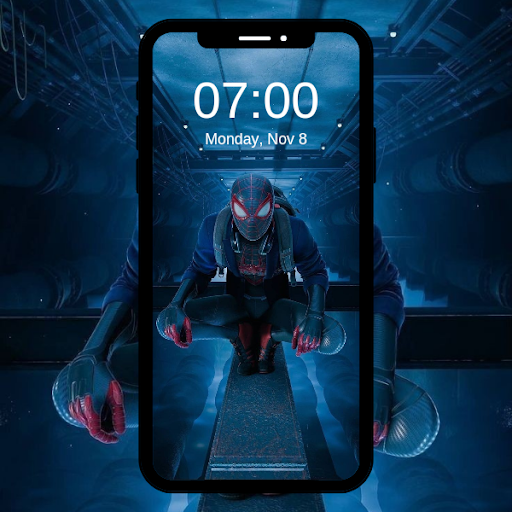 Black spider wallpaper 4k