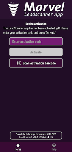 Android application Marvel LeadScanner+ screenshort