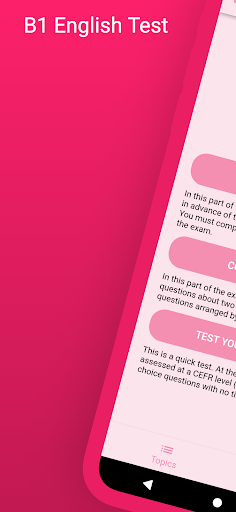 Android application B1 English Test screenshort