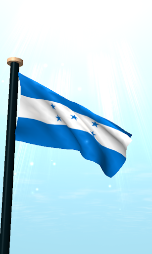 Honduras Flag 3D Wallpaper Screen 2