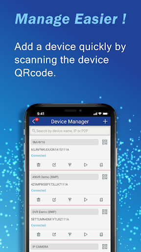 Android application TecomView (DVR) screenshort