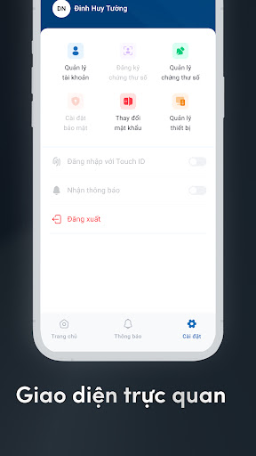 Android application TrustSign screenshort