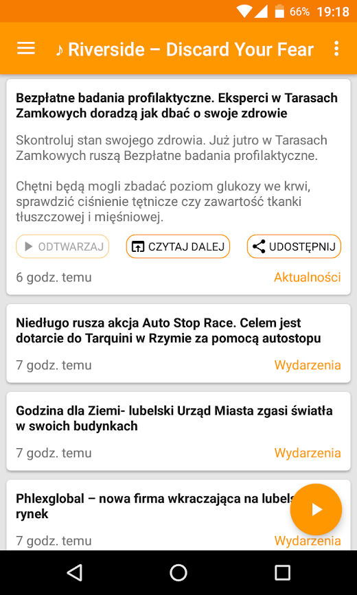 Android application Radio Centrum 98.2 FM Lublin screenshot