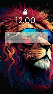 Lion Neon Wallpaper