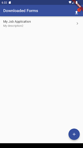 Android application OzyForms screenshort