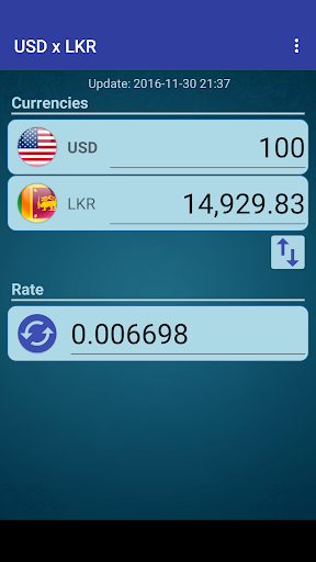 Android application US Dollar to Sri Lanka Rupee screenshort