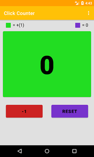 Android application Click counter screenshort