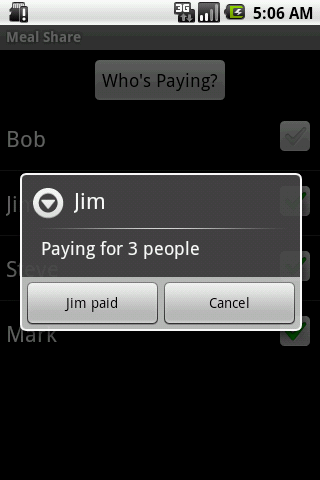 Meal Share Screen 2