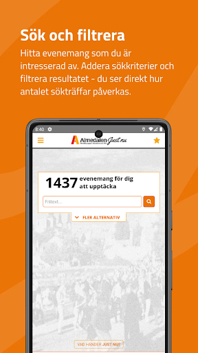 Android application Almedalen Just Nu screenshort