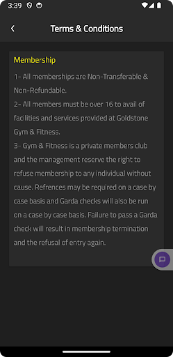 Android application Fox Gym screenshort