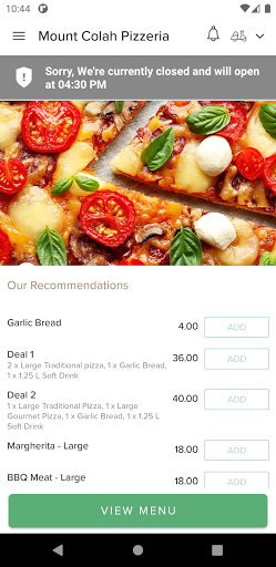 Mount Colah Pizzeria Screen 2