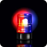 Cover Image of ダウンロード Police Siren Sound with light  APK