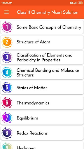 11th Chemistry NCERT Solutions Screen 3