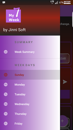Android application My Week screenshort