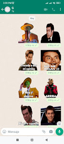 Captura de Pantalla 8 Stickers de Jim Carrey android