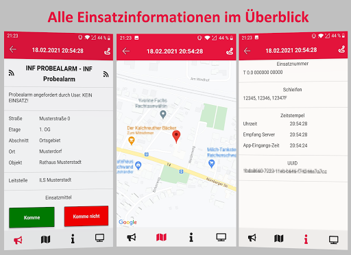 Android application ALARMiator Mobile screenshort