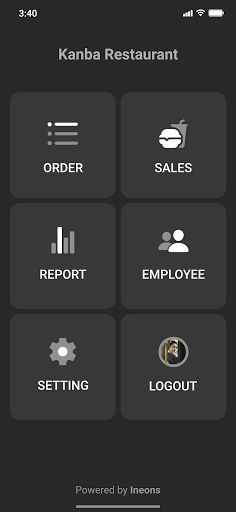 Android application Eat.chat Point of Sale screenshort