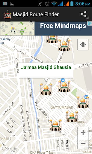 Masjid Route Finder