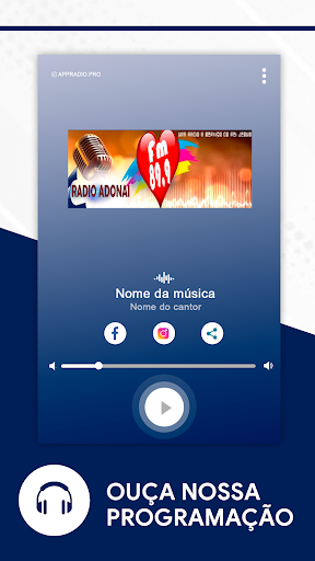 Android application Rádio Adonai FM 89,9 screenshort